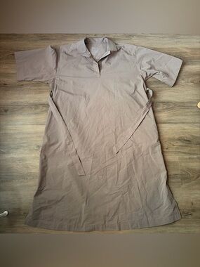 MUJI oversized tie waist dress